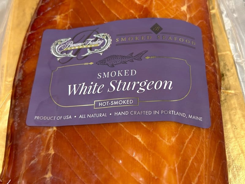 Hot Smoked Sturgeon