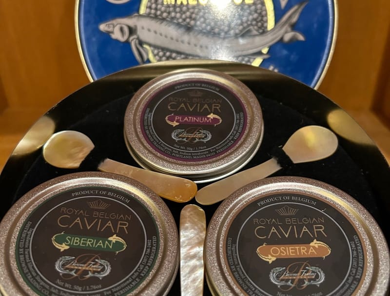 Caviar Gift Sets Available