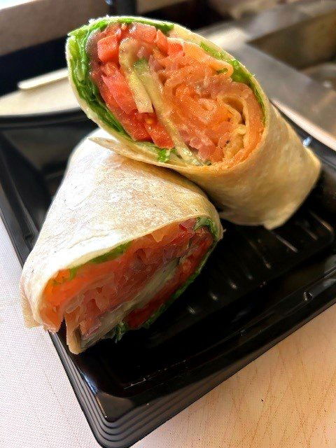 Smoked Salmon Wrap Up