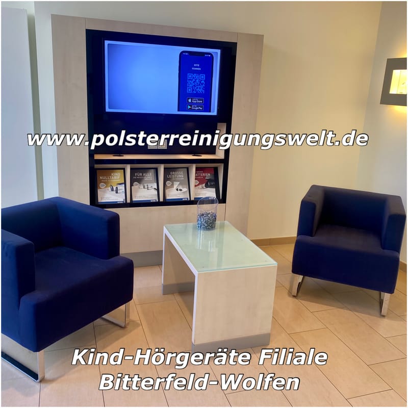 Polsterreinigungswelt bei Kind-Hörgeräte Filiale Bitterfeld-Wolfen