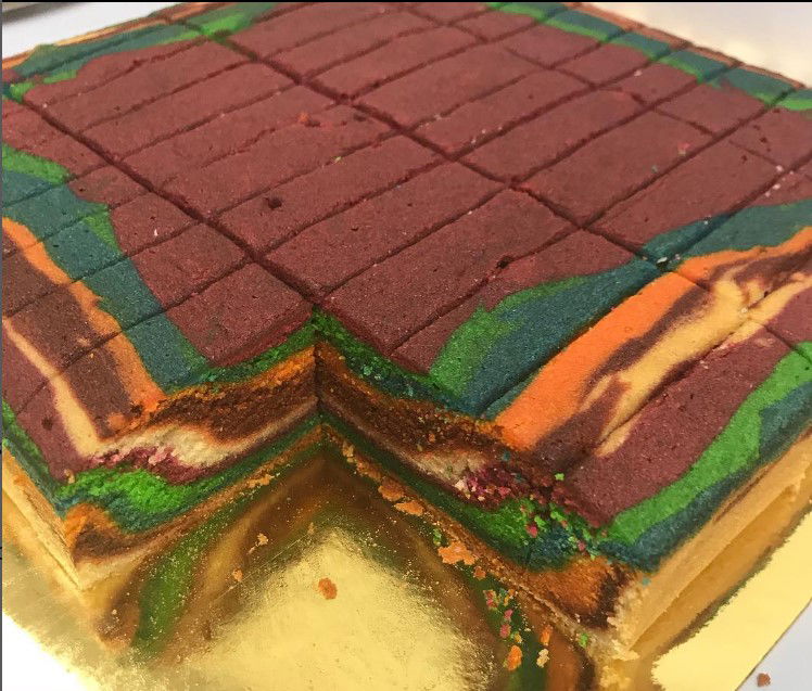 Rainbow Marble Cake (C050)