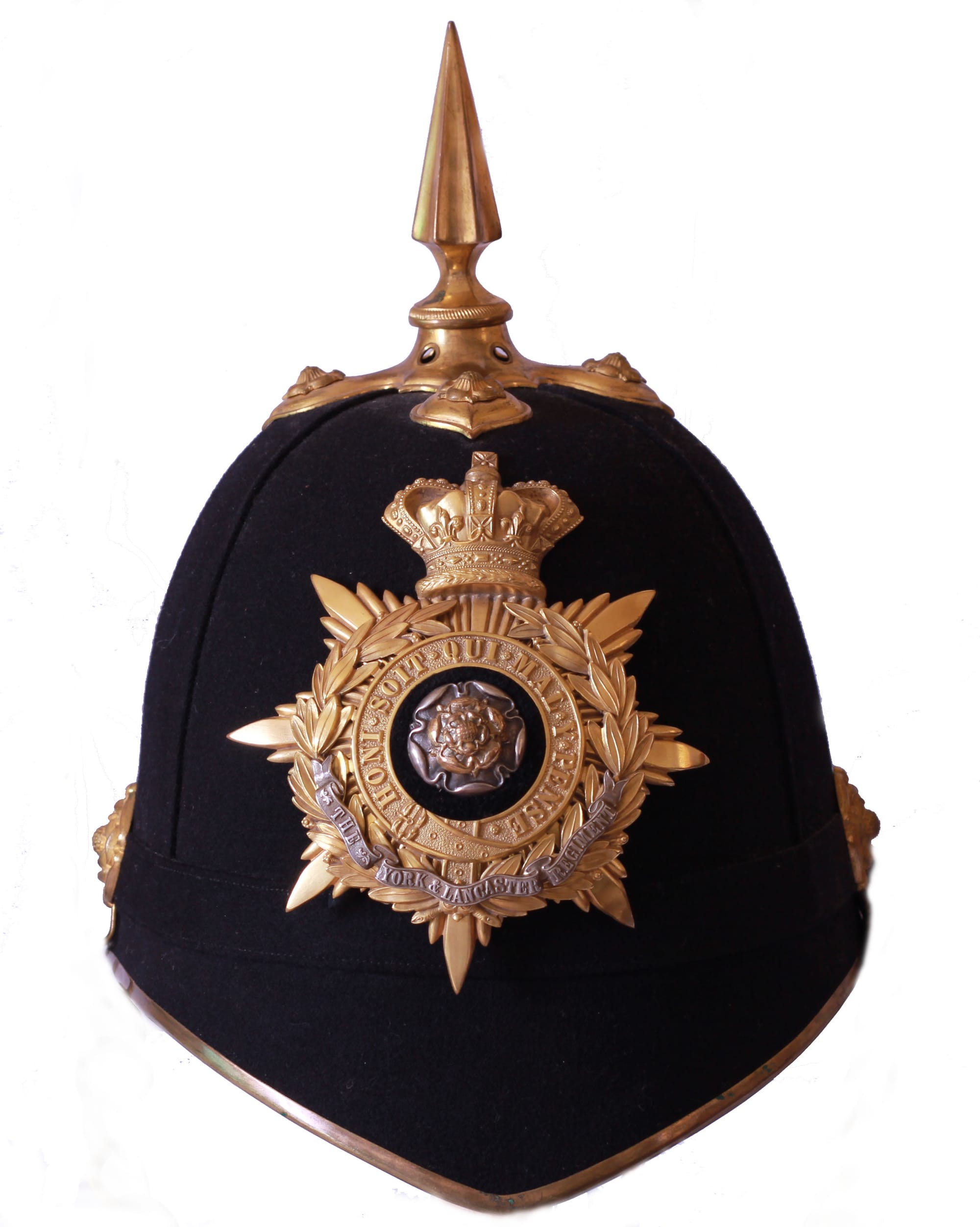 Regular Battalion Officers Home Service Helmet with Plate 1881 to 1901