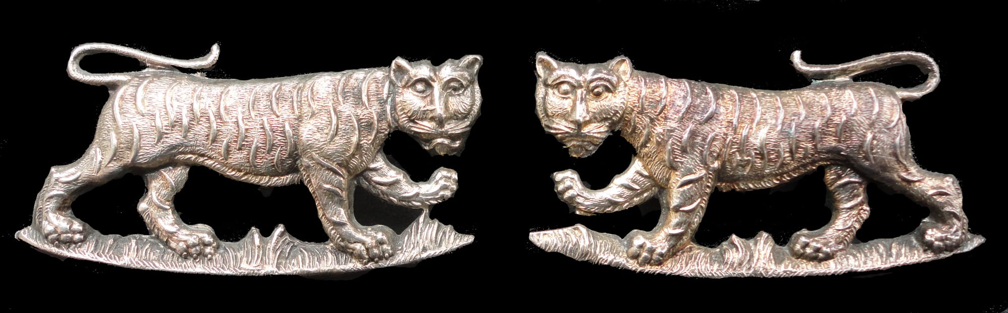 Volunteer Battalion Officers Silver Collar Badges