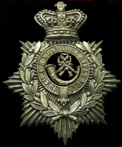 4th Administrative Battalion Yorkshire, West Riding Volunteer Corps OR’s Helmet Plate 1878-1880