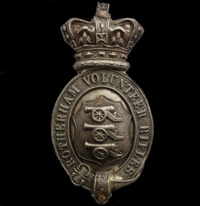 Other Ranks Shoulder Belt Plate Rotherham Volunteer Rifles 1859 to c1881