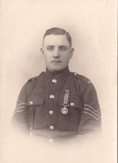 Sgt with Military Medal