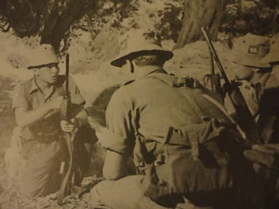 1960s Bush Hat 65th Badge