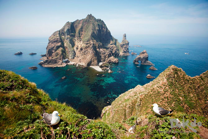 동도 정상에서 바라본 서도