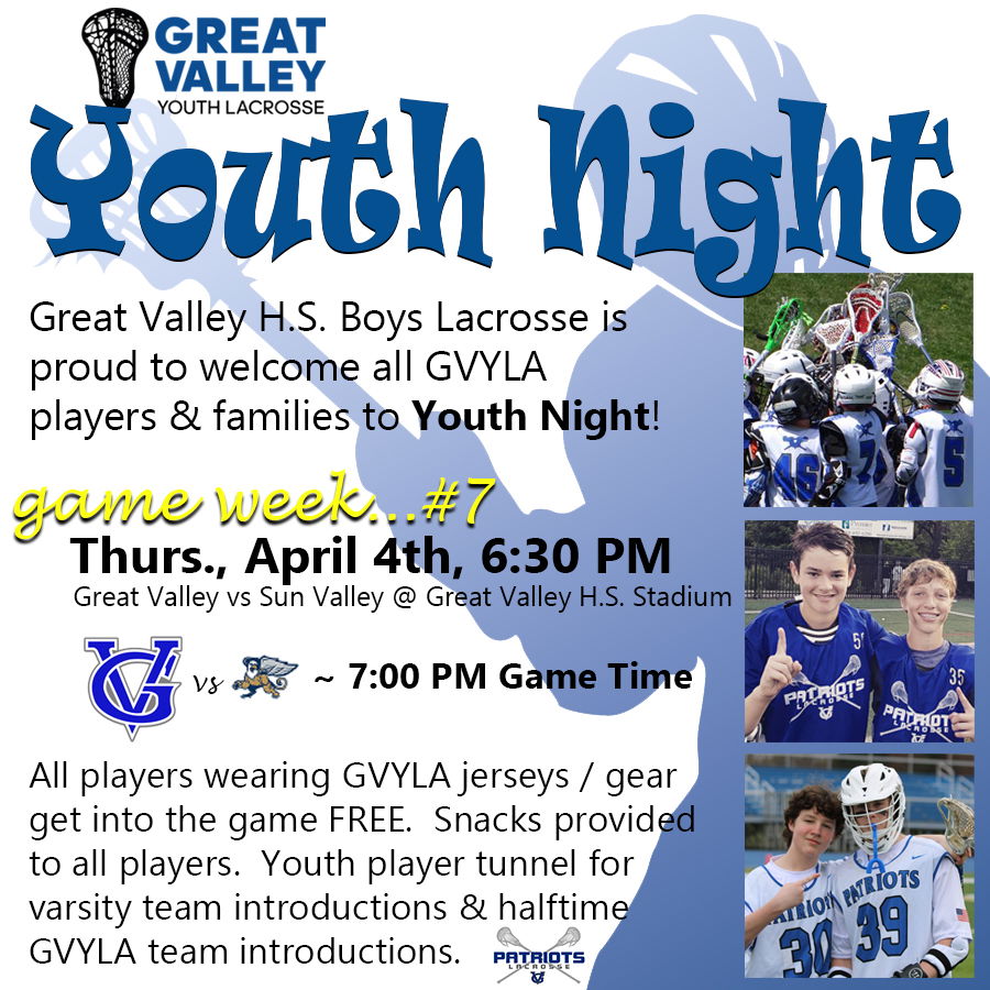 April 4, 2024 vs Sun Valley HS - "Youth Night"