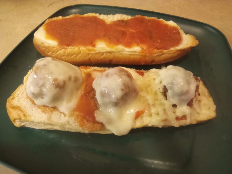 Smoked Meatball Sandwich