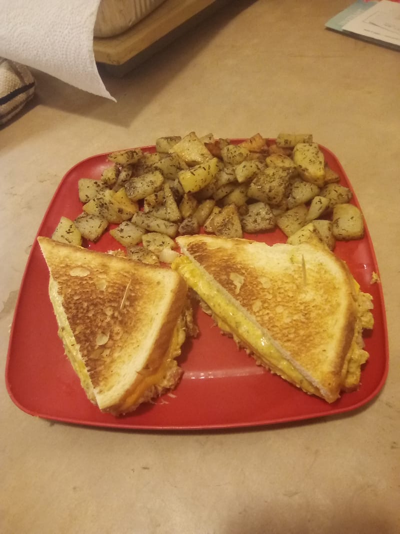 Seafood Melt with Herbed Potatoes