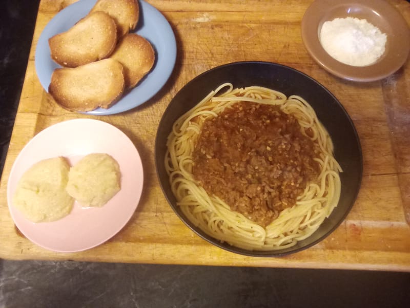 Spaghetti meal