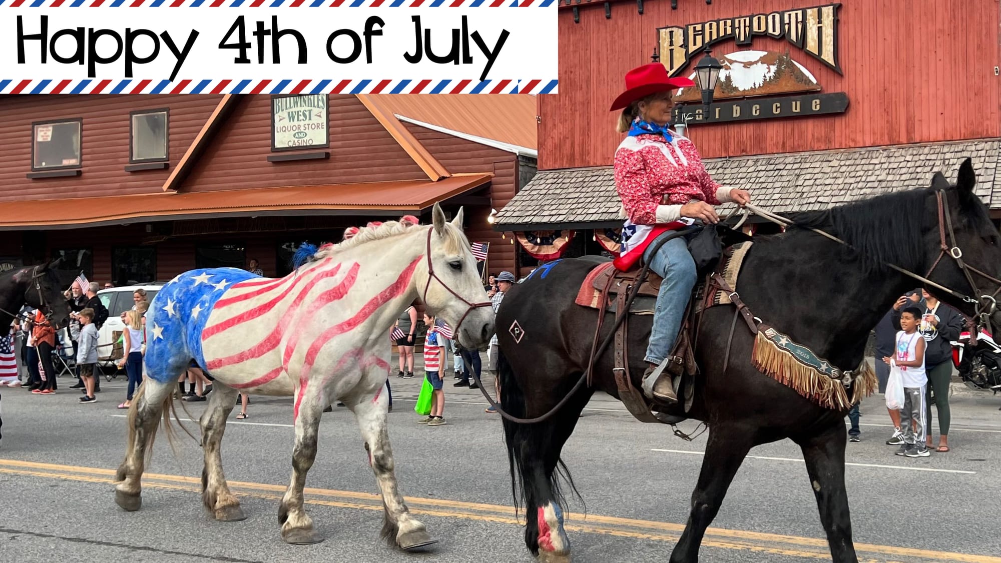 Gejsere, Roosevelt Arch og 4th of July