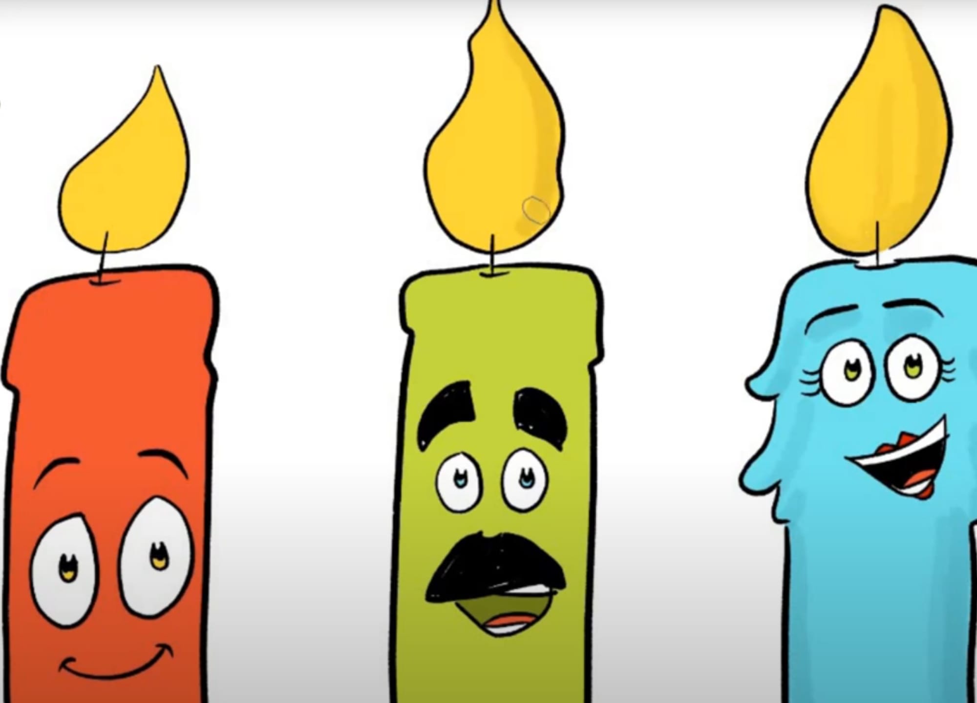 איך מציירים נרות