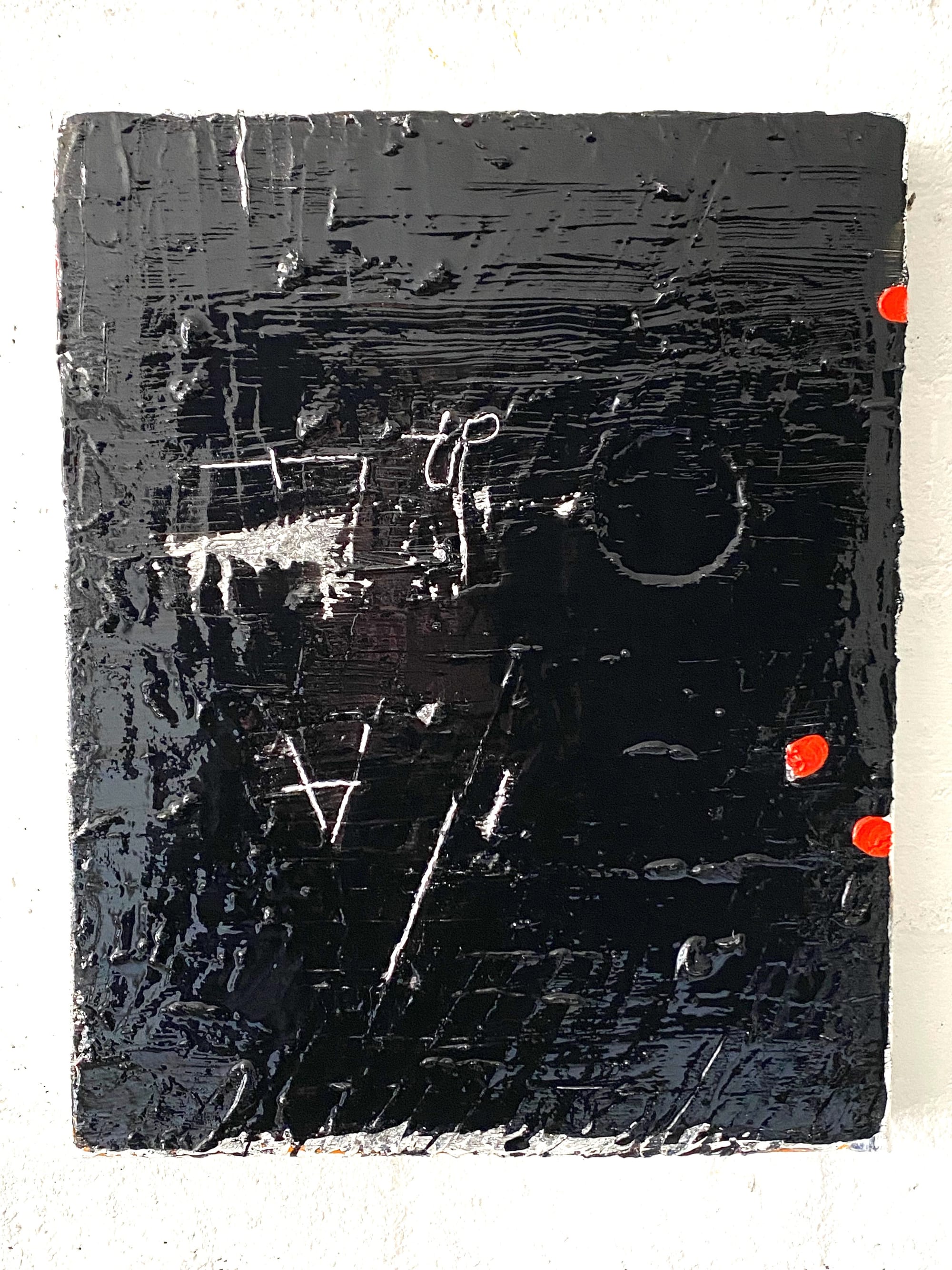 On the Border  2022 mixed media op canvas 40x50x4 cm
