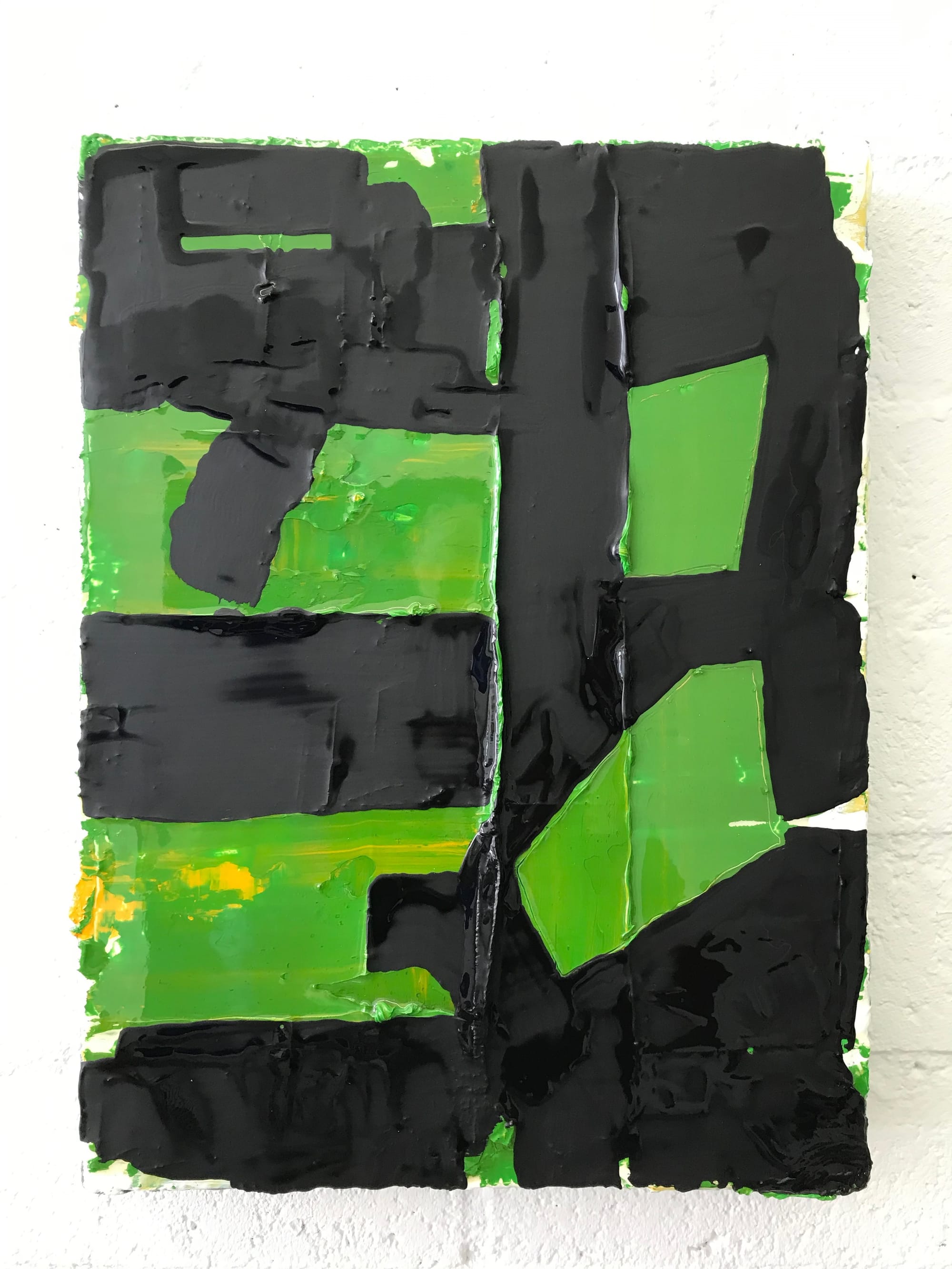 On the Border -Landscape 2020 mixed media op canvas 30x40x4 cm