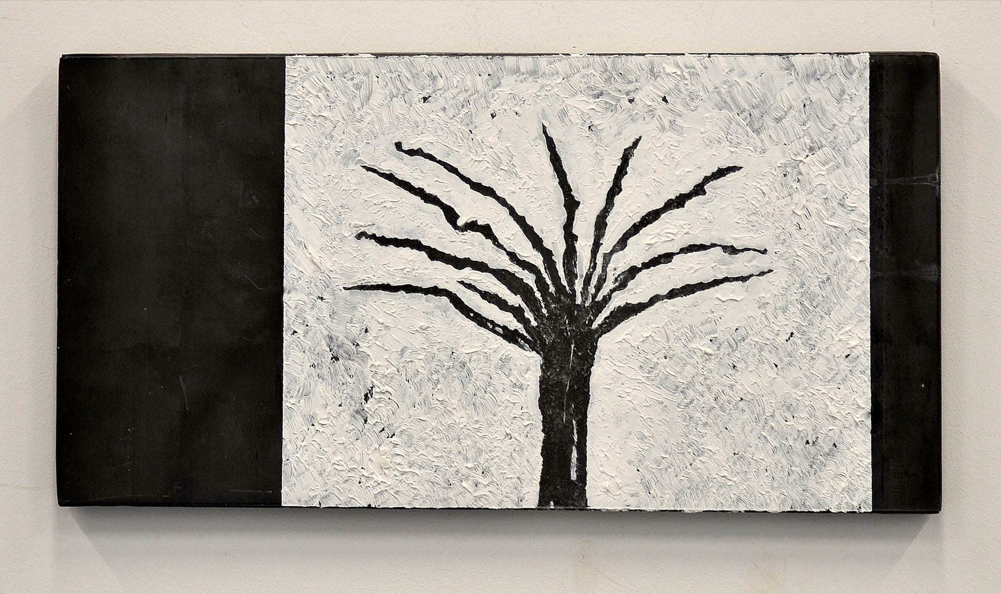 Salt Tree 2019  zouttekening op lood/industriële lak 30x40x3 cm (Coll. DM)