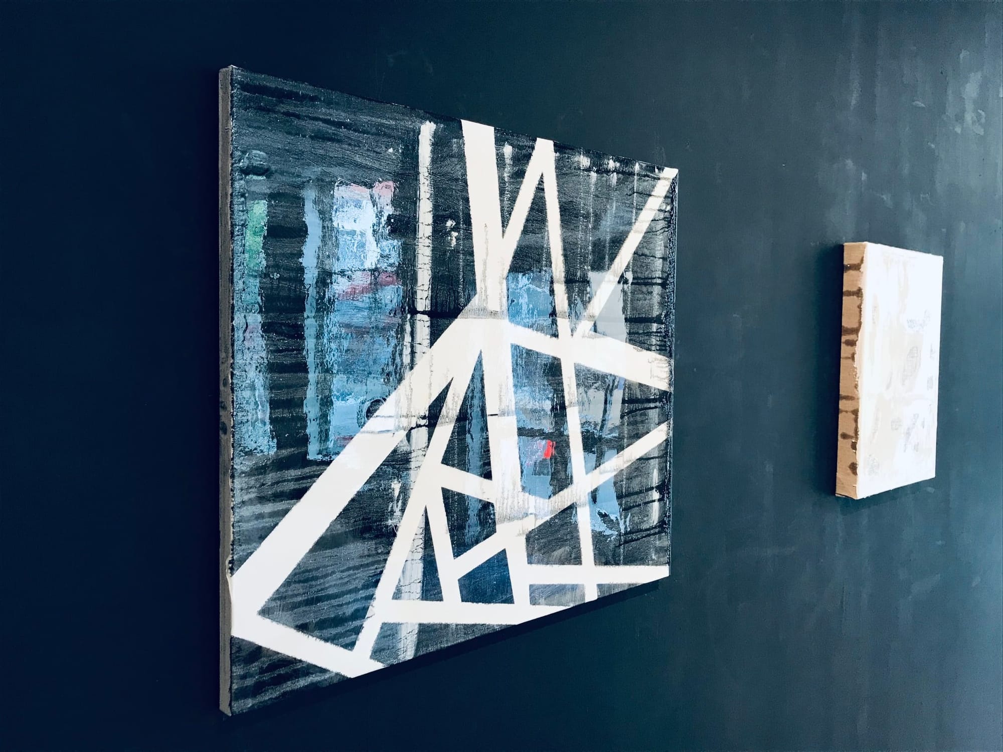 2020 Expo wand Arsis Gallery - Bergen op Zoom -Ruïne 60x70x3 cm mixed media
