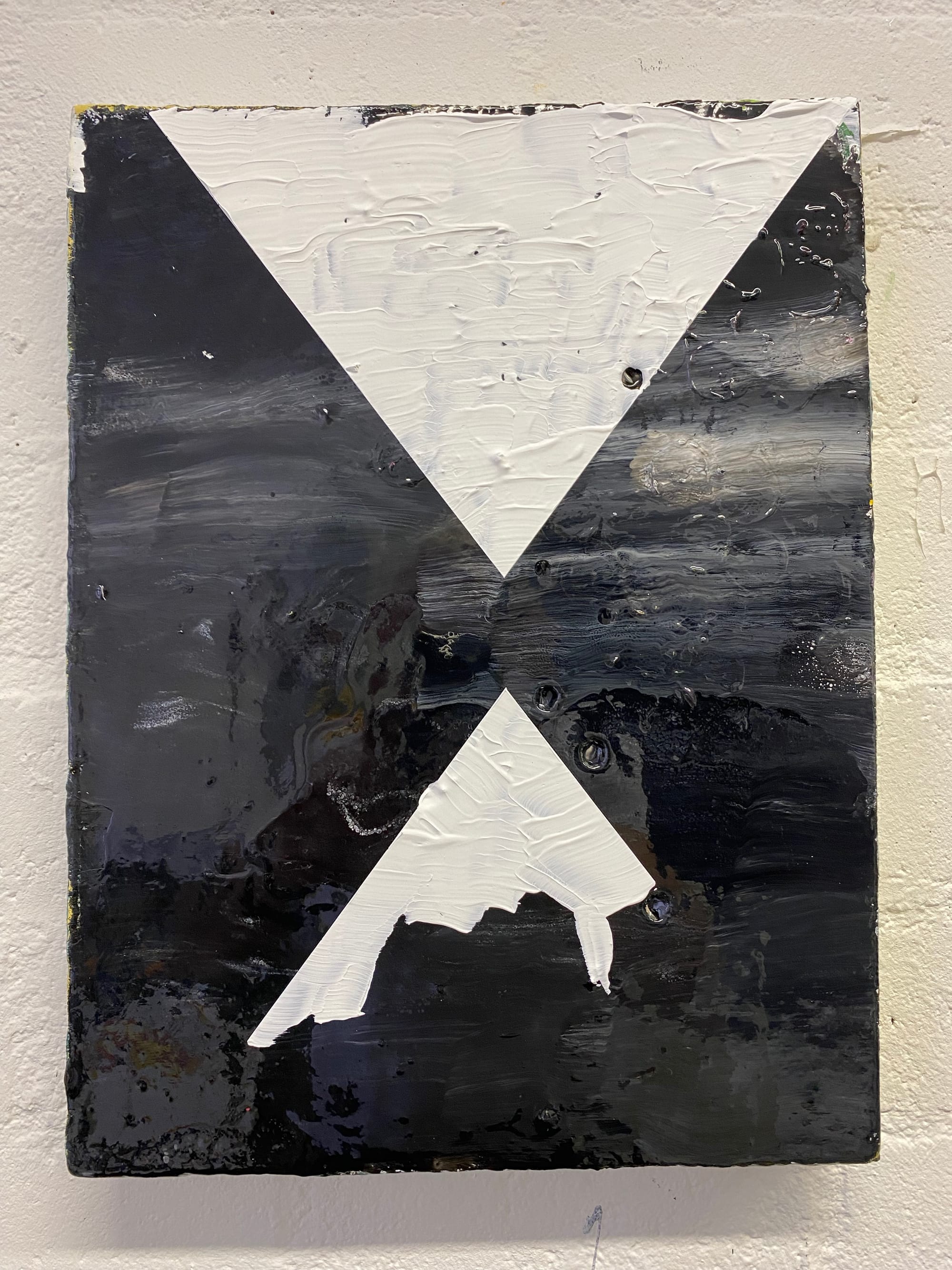 Sign 2023  emaille/grafiet  30x40x3cm