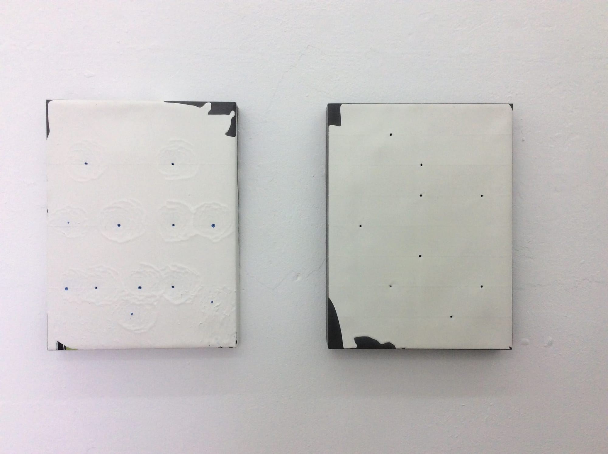 White Cube 2-3 2015  industriële lak op loodpaneel 30x40x4 cm (coll. Bahnhof 25)
