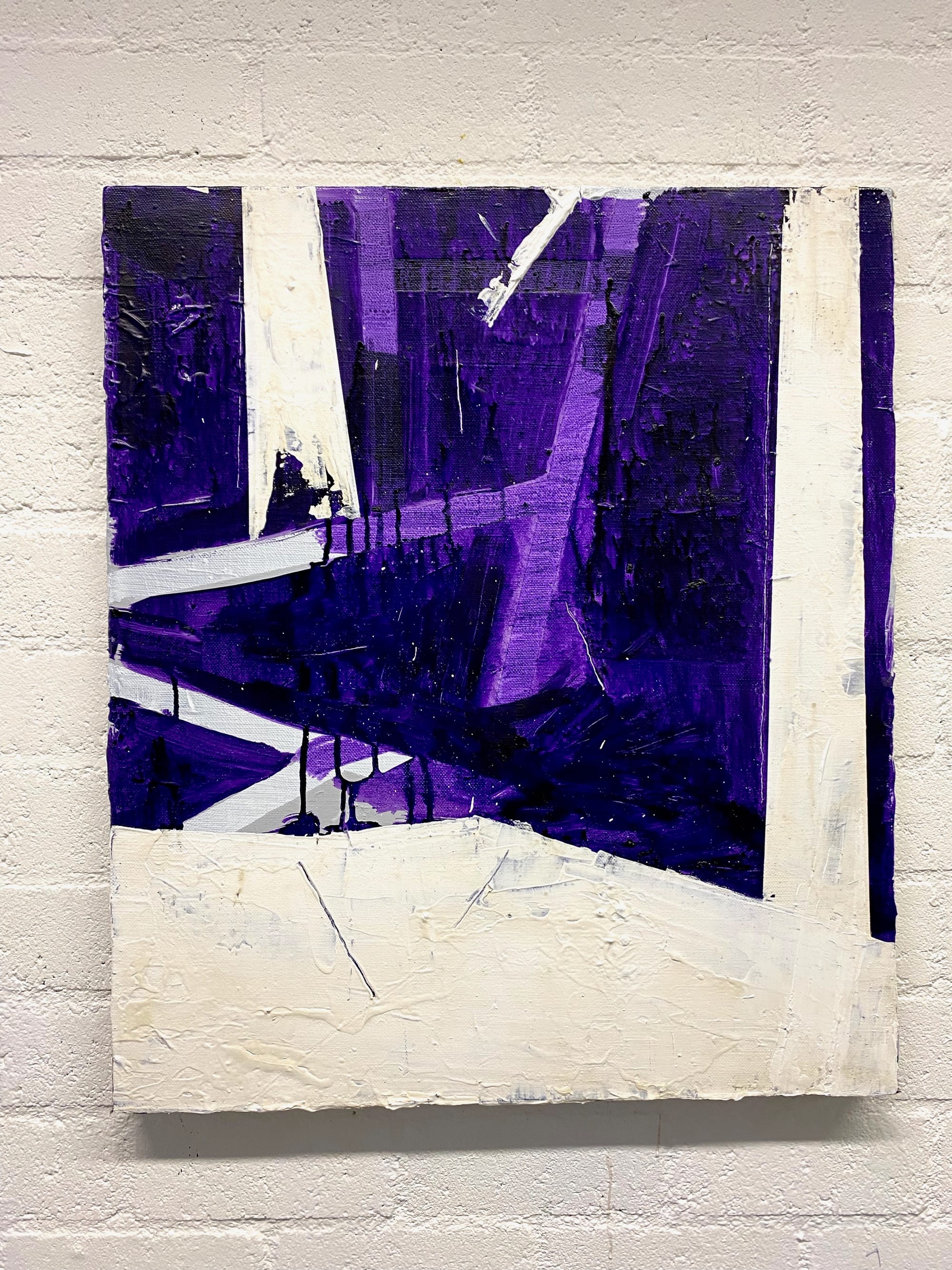 2023 - On the Border -Sliding Parts 6/2  olieverf/acryl op canvas 50x60x4 cm