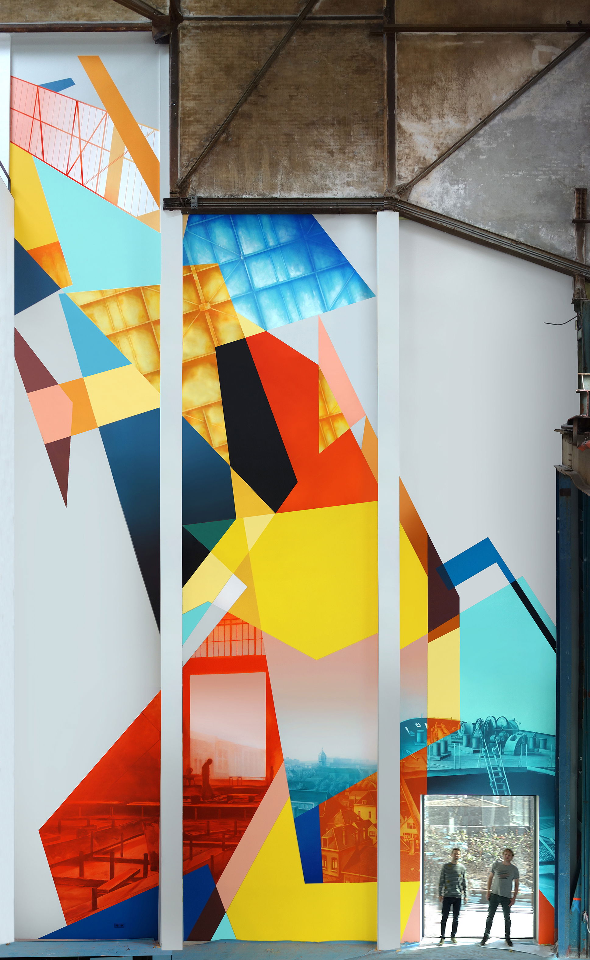 Mural WVO Zware Plaatwerkerij Vlissingen 2019 (uitvoering Super A en Co) bemiddeling Underdog K&M
