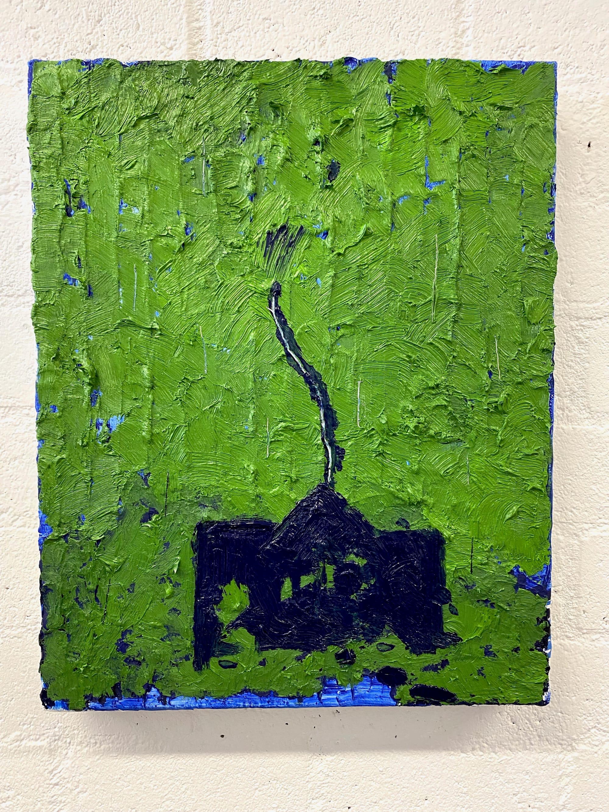 2023 - Safe House 2 ? On the Border - olieverf op canvas 40x50x4 cm