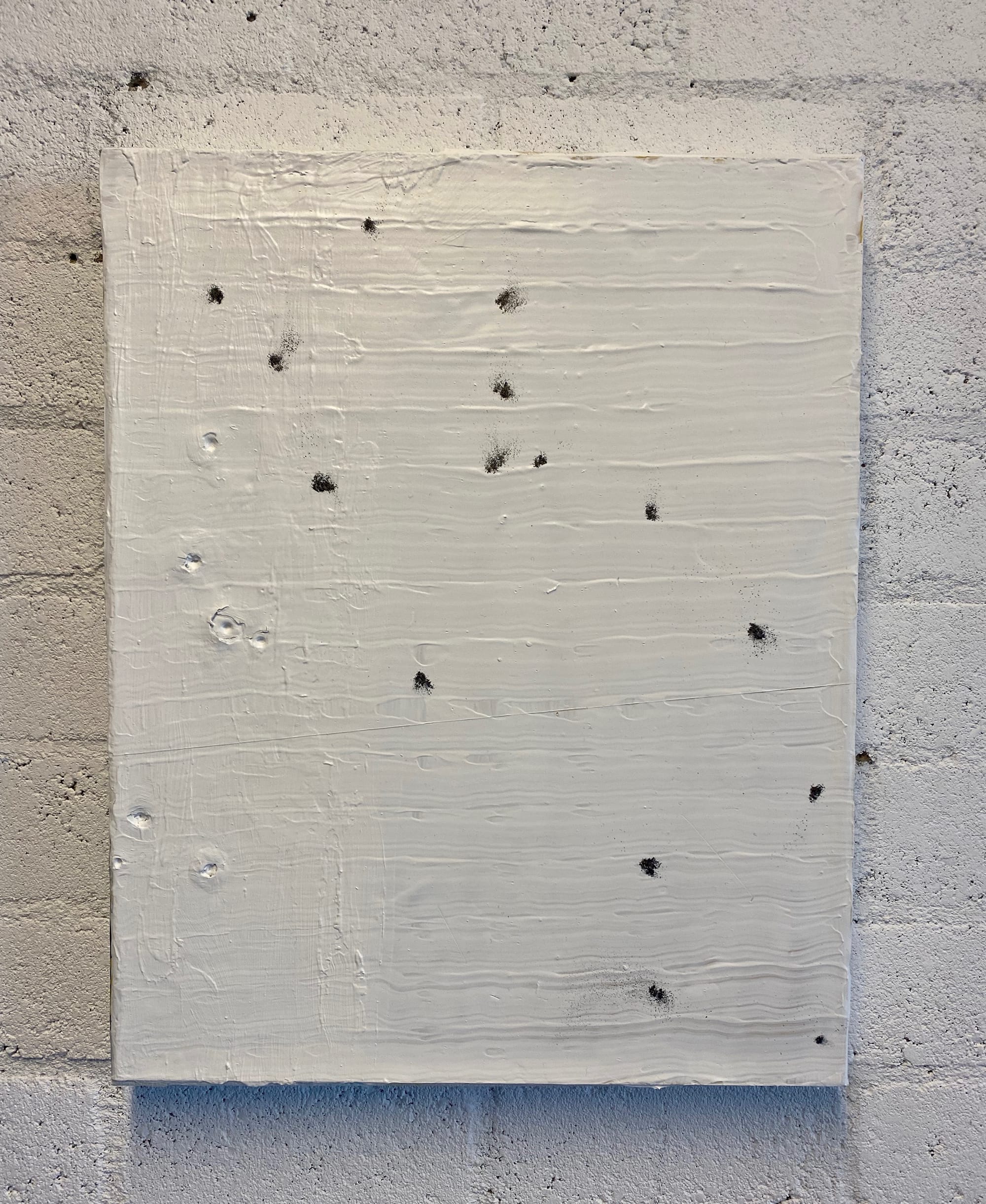 Shooting - grafiet 2023 - Acryl en grafiet op loodpaneel