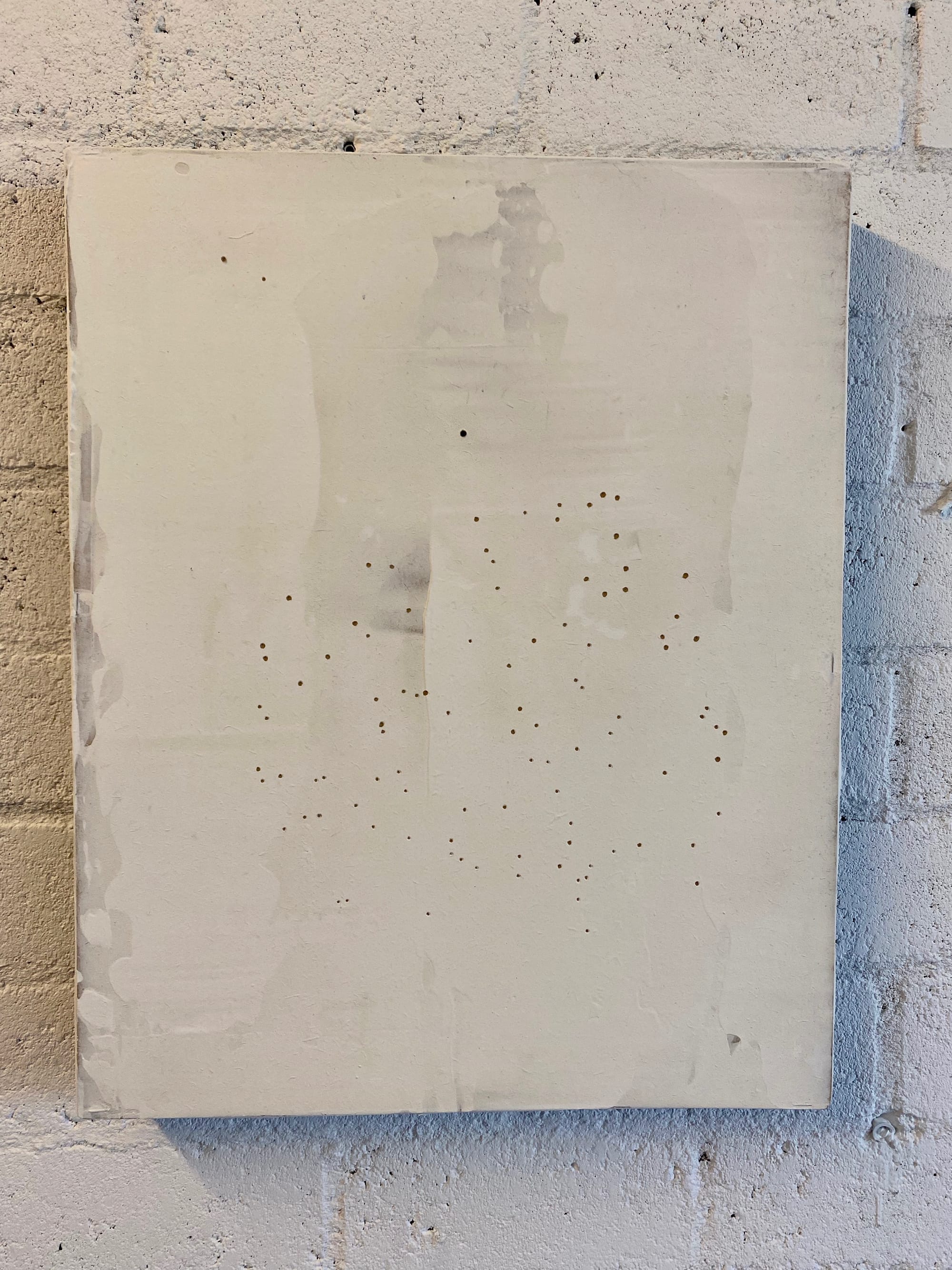 Z - compositie 2023 - boringen op basis van artikel -hout-paneel-Gesso op aluminium frame