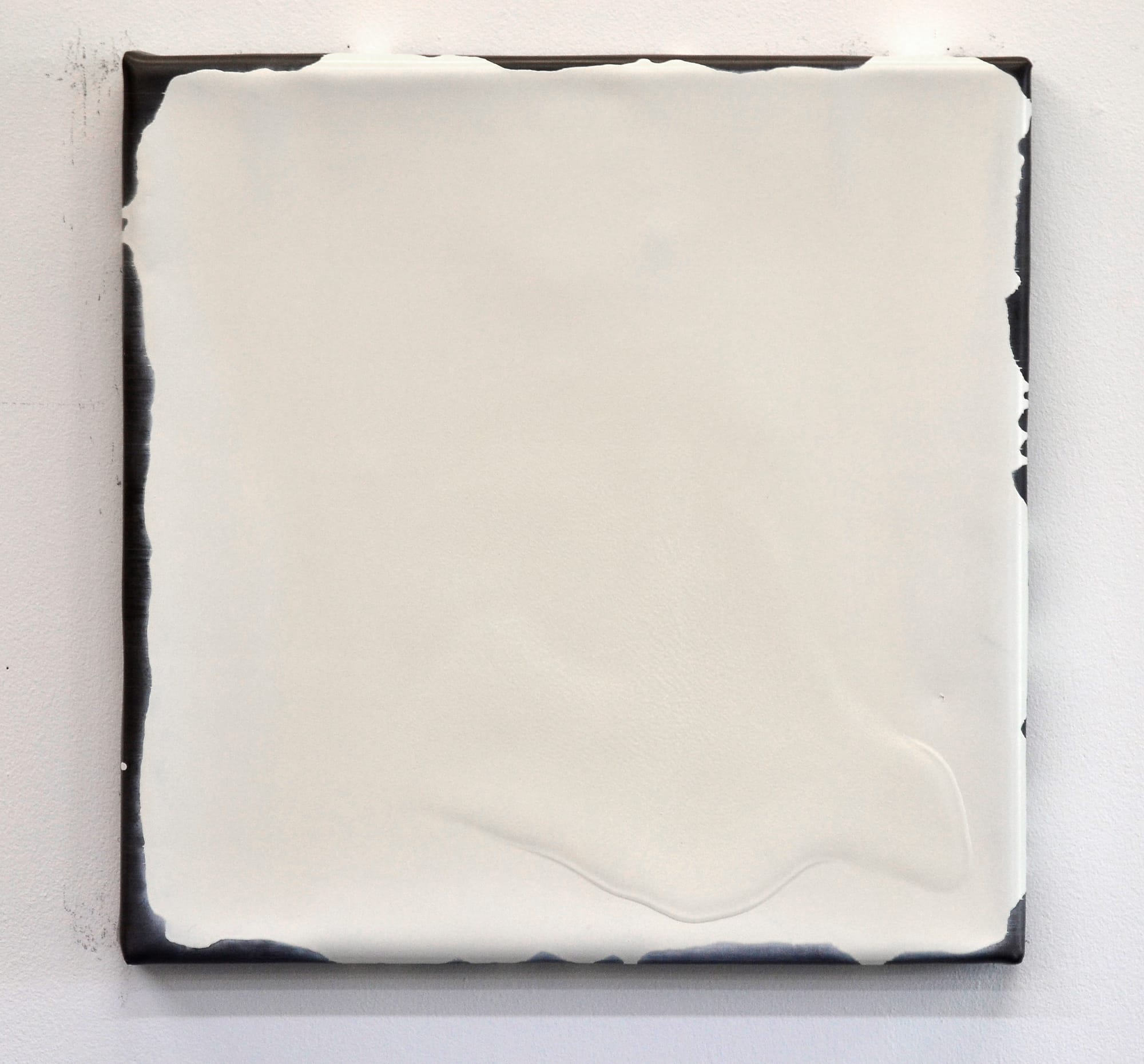 White Cube 2015  loodpaneel en industriële lak  40x40x4 cm