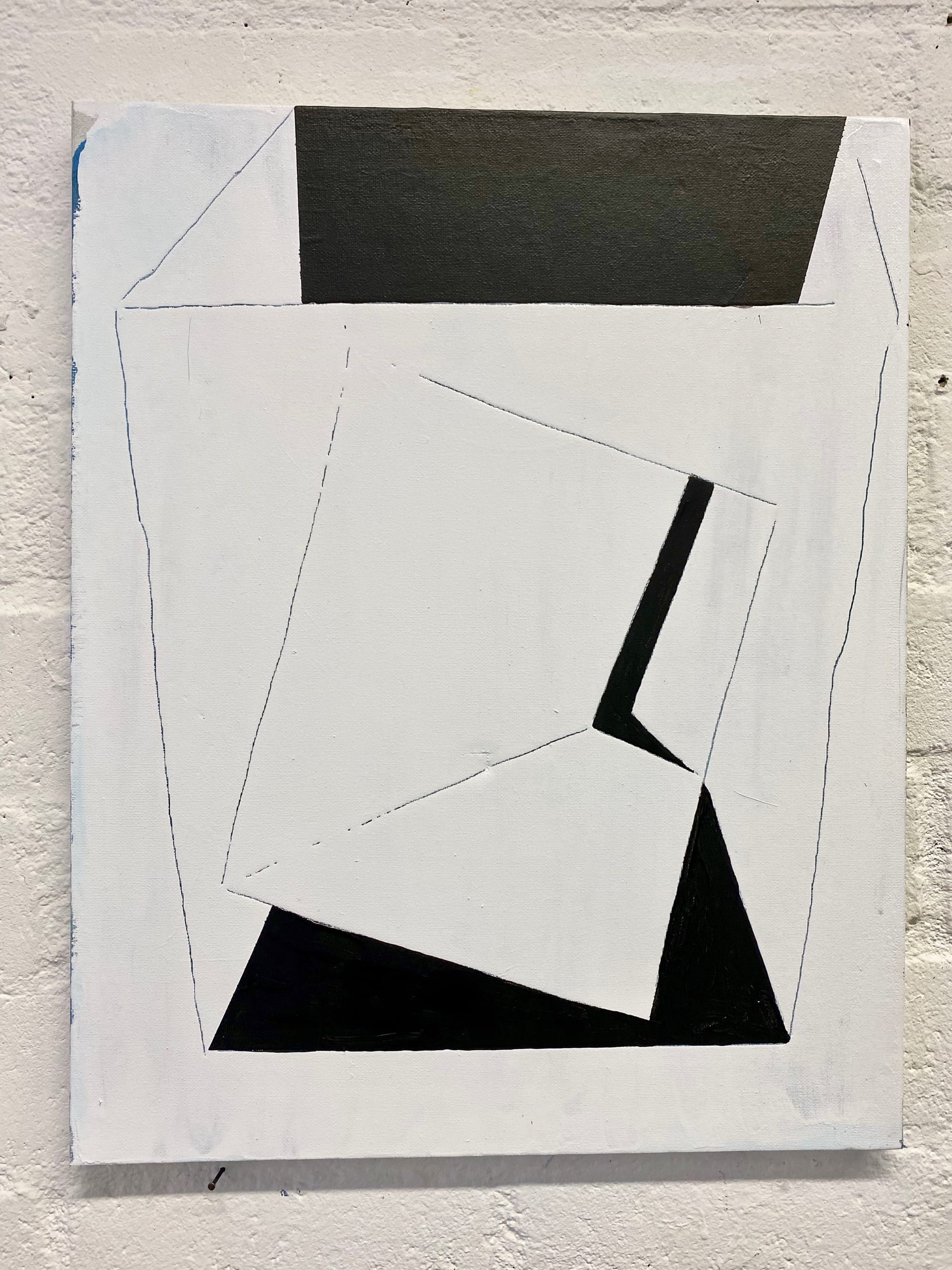 On the Border -Safe Room 2024  40x50x3 cm mixed media