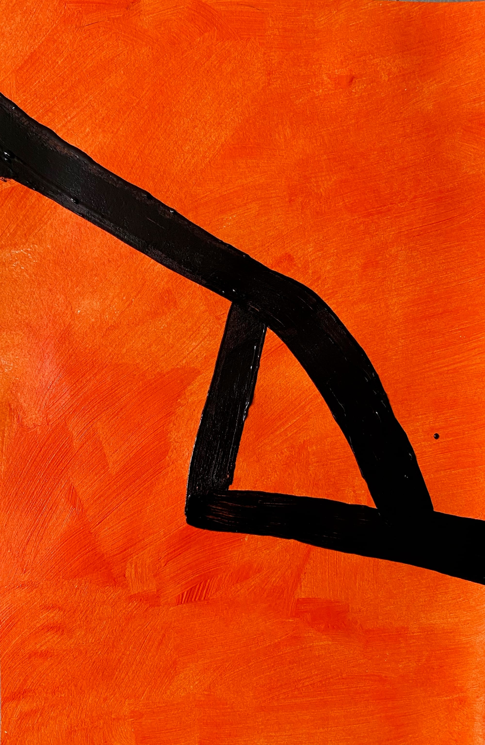 Apparently Orange - StreetART nr 5  2024  20x30x2 cm  acryl/olieverf/papier