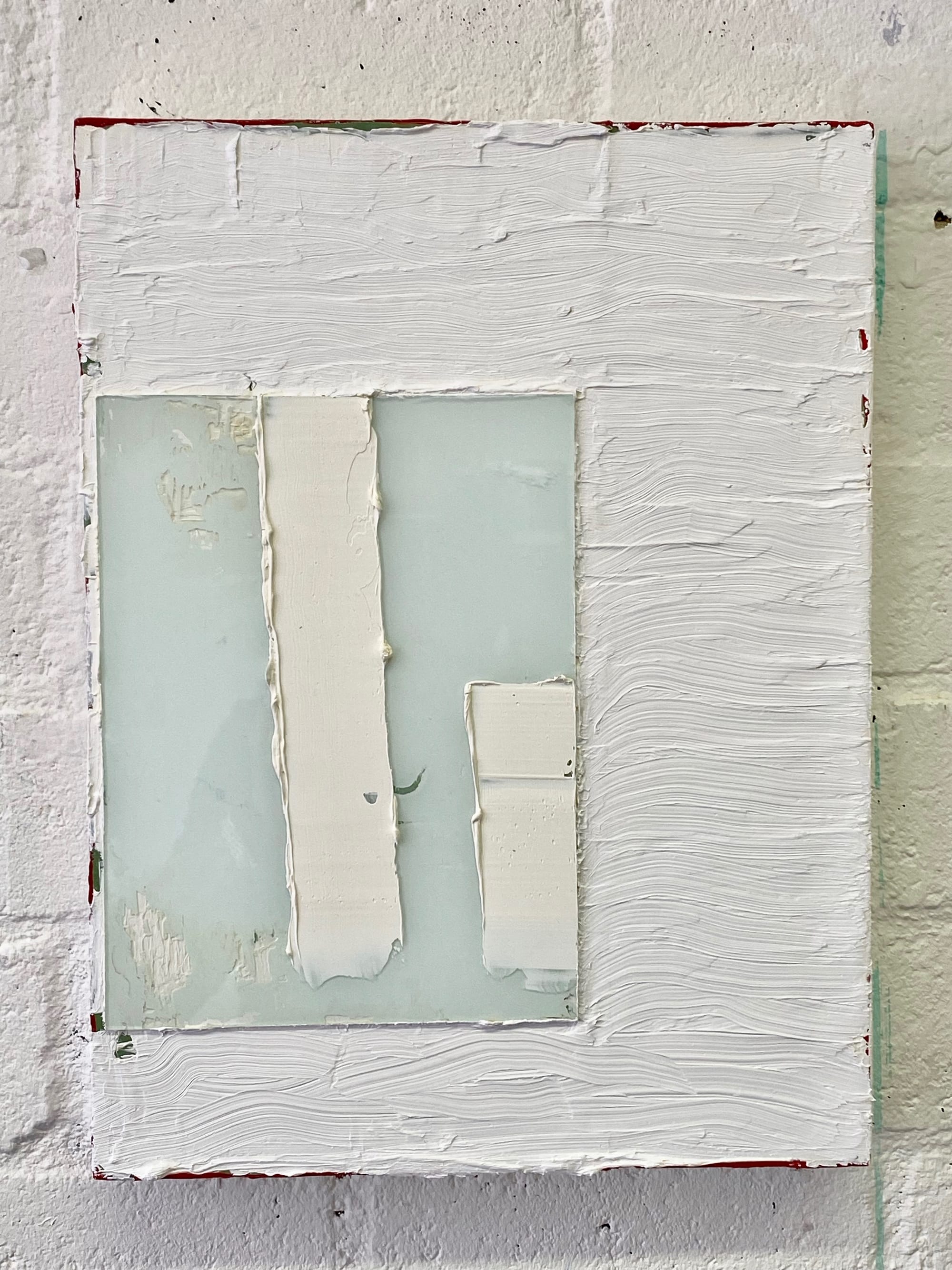 White in White 2021 30x40x3 cm  mixed media
