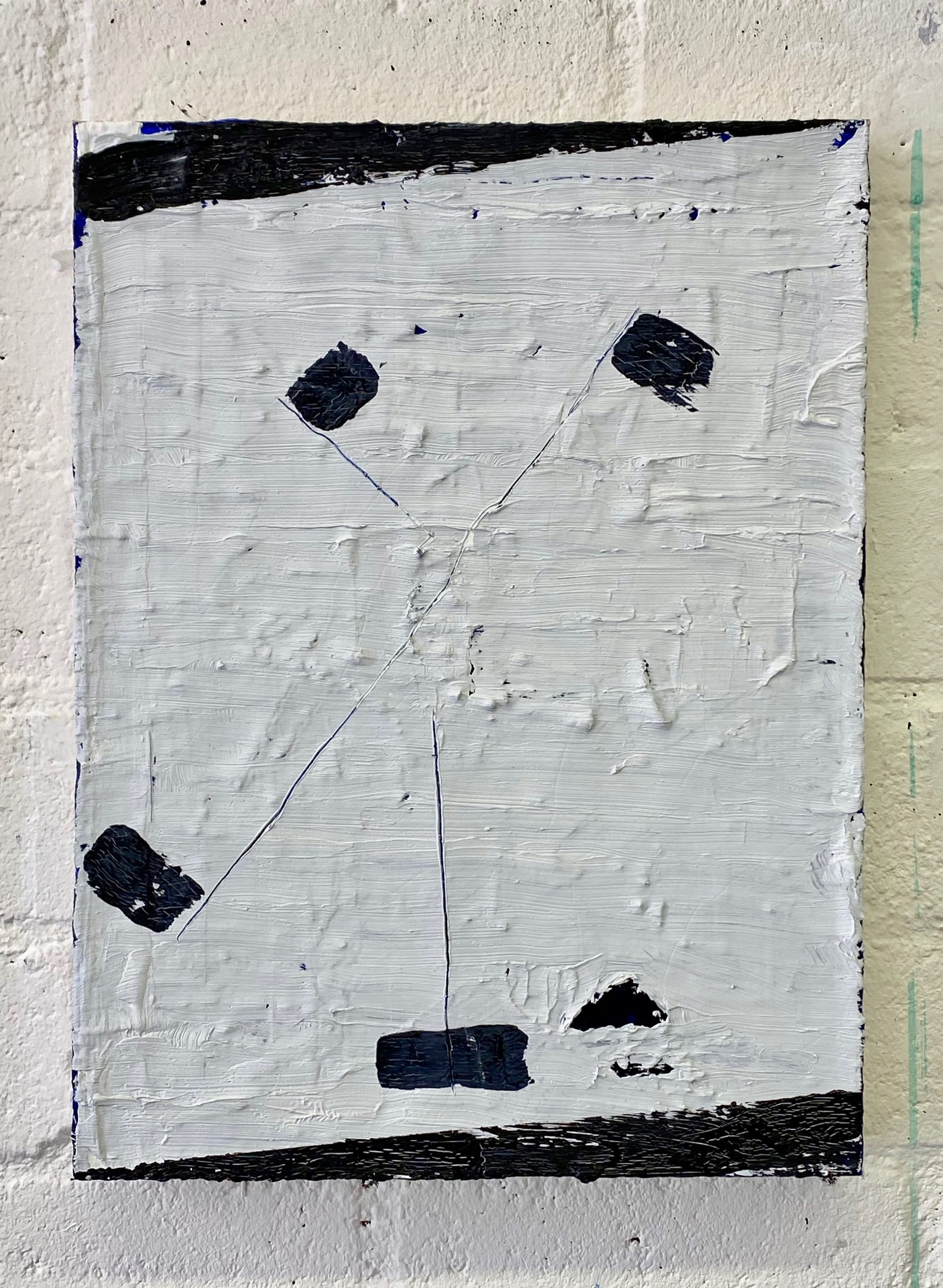 4 times -Black Flag 2024  Olieverf/canvas  30x40x3 cm