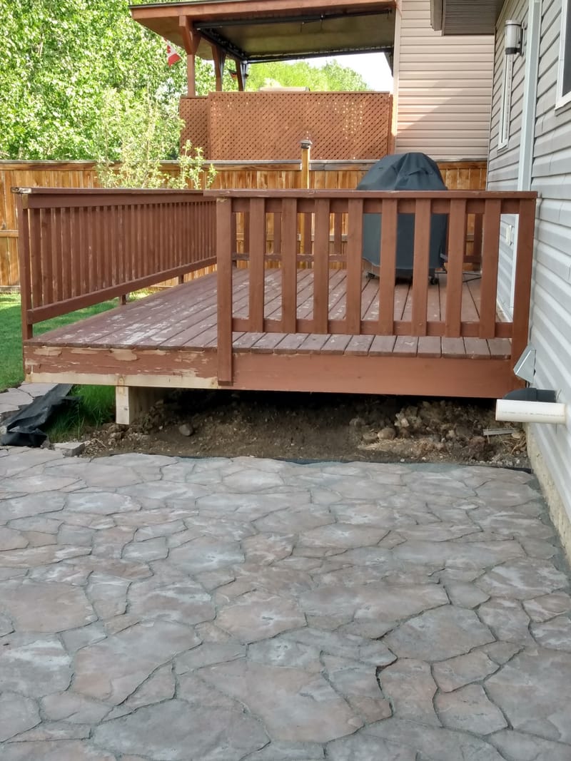 DECK BEFORE & AFTER
