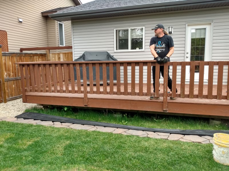 DECK BEFORE & AFTER