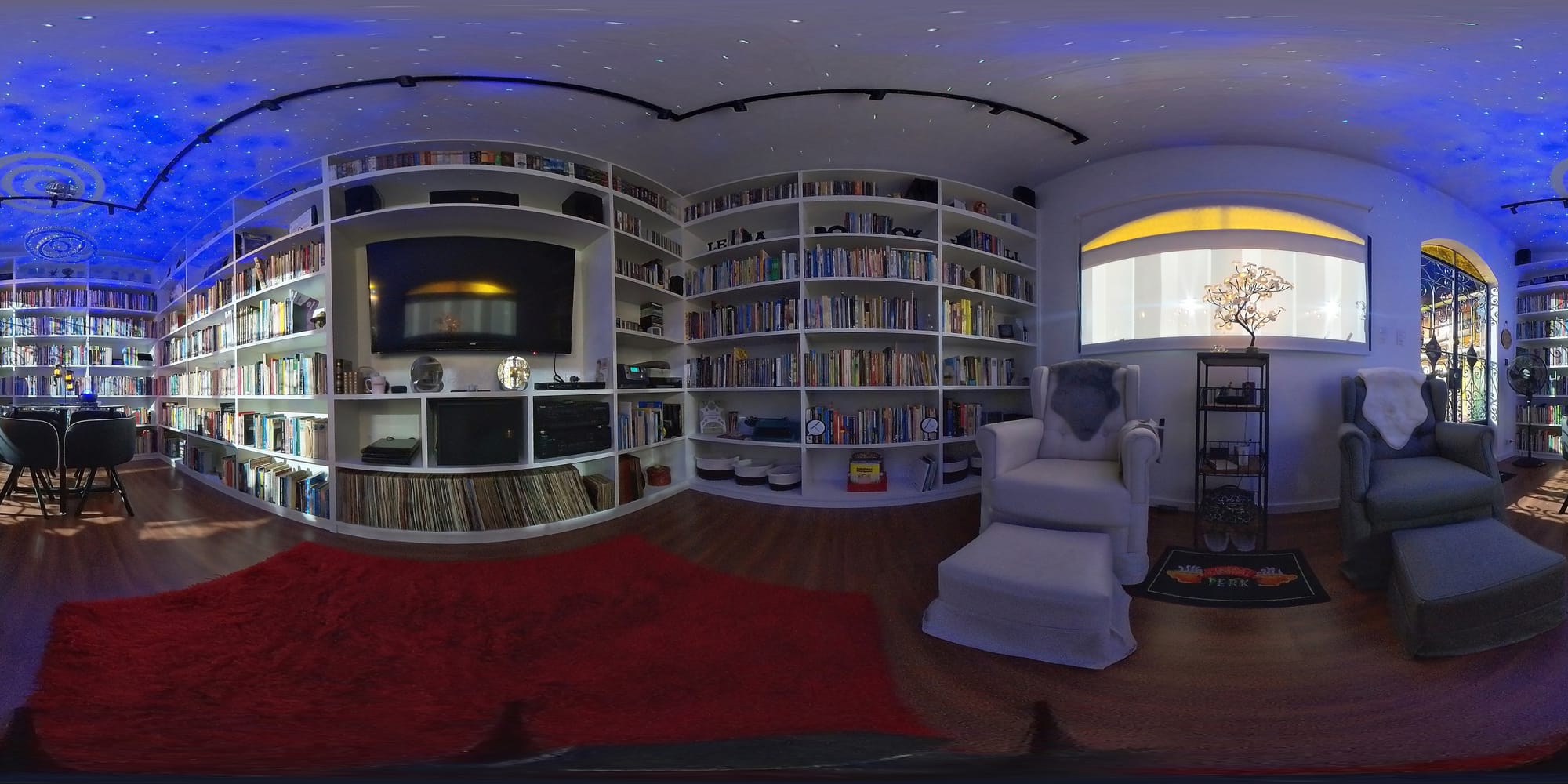 Panorâmica da biblioteca