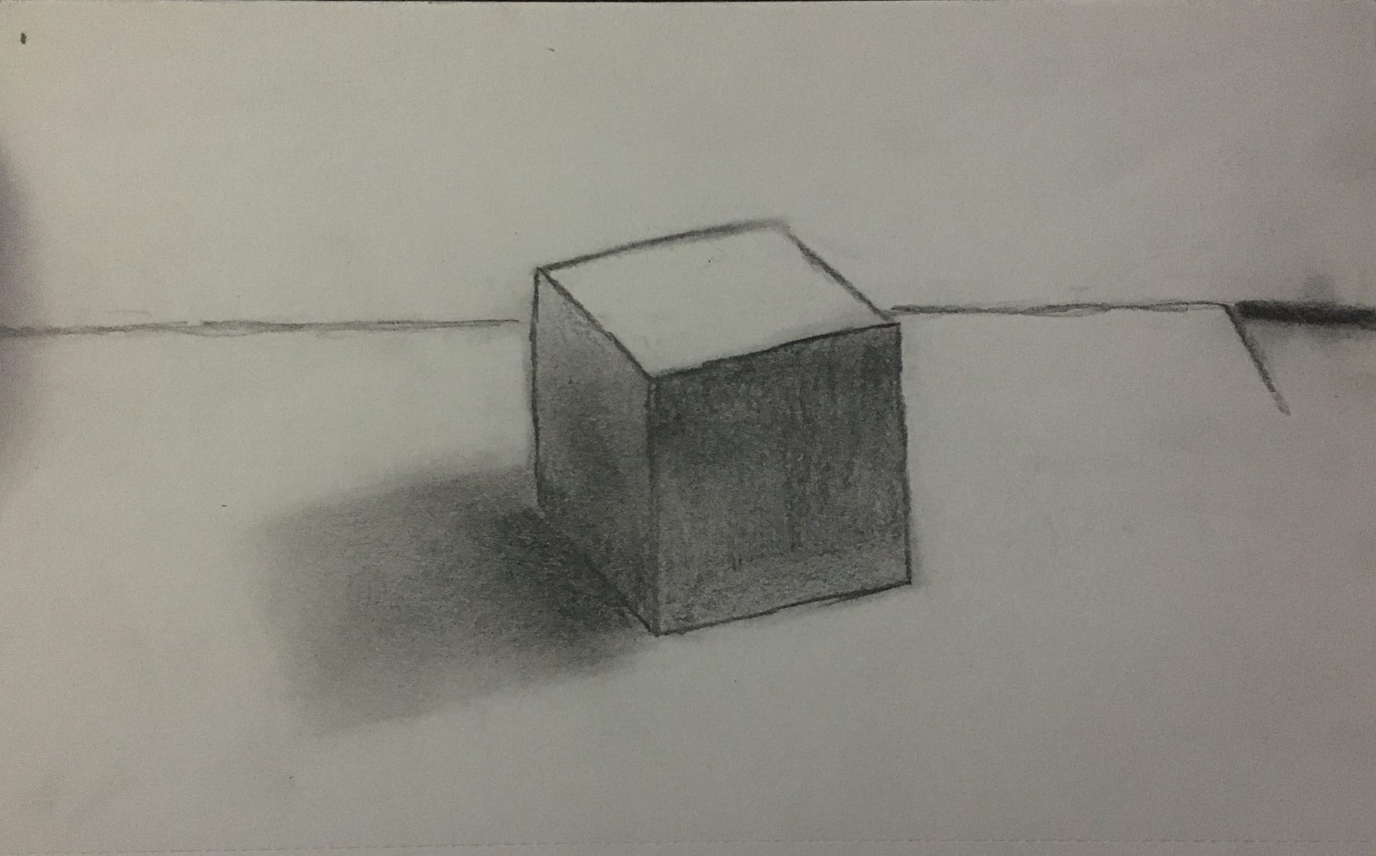 Chiaroscuro image of a Cube