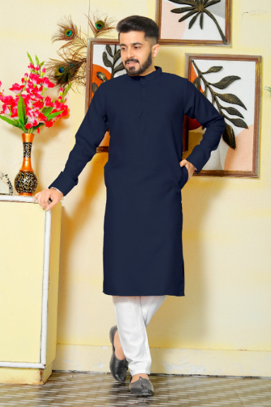 Archittam Fashion's Black Kurta Pajama - The Perfect Anniversary Gift for Couples