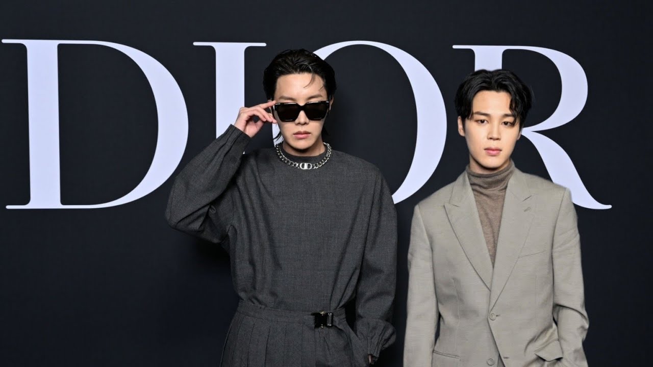 BTS’ J-Hope and Jimin look drop dead gorgeous as they attend the Dior show at the Paris Fashion Week