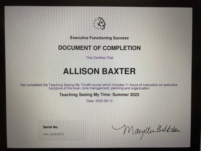 ABOUT Seeing My Time image