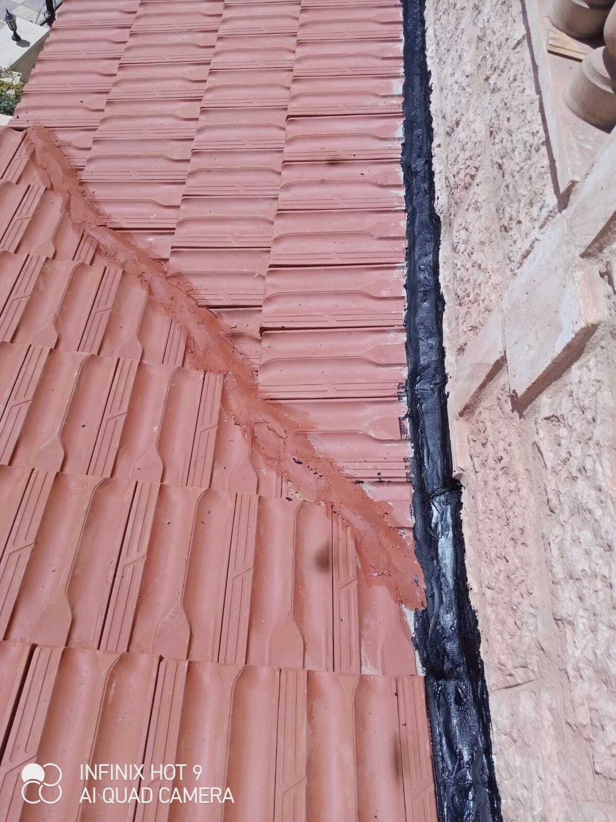 مجموعه من مظلات القرميد 