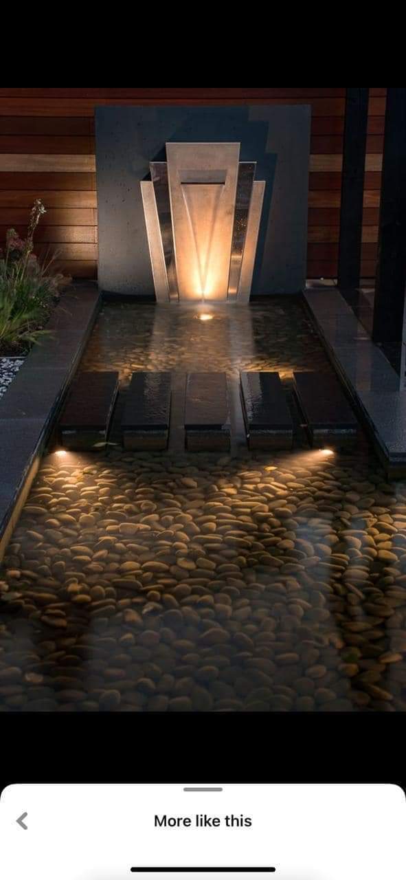 مجموعه من الباربكيو وشلالات