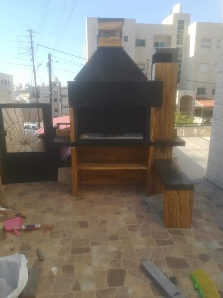 مجموعه من الباربكيو وشلالات