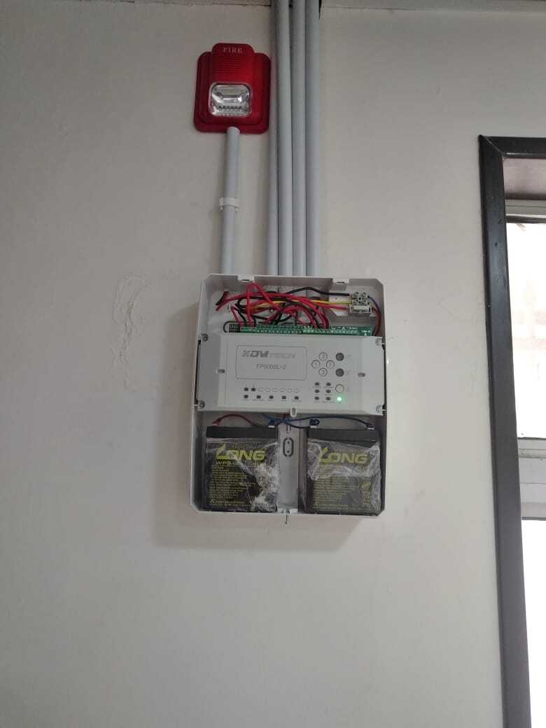 تمديد وتأسيس انظمة إنذار حريق