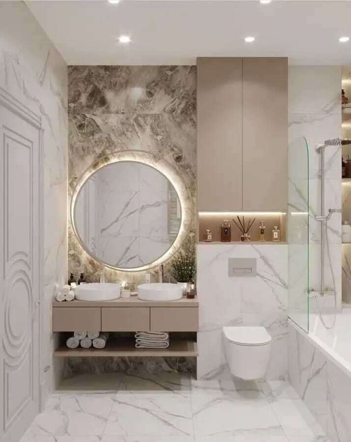 "استمتع بتحفة الفن في كل ركن من أركان حمامك مع تصميماتنا الرائعة." ديكورات حمامات المودرن و اكسسواراتها .