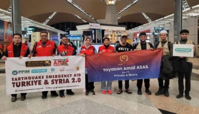72) KUMPULAN KEDUA SUKARELAWAN BERLEPAS KE SYRIA BANTU MANGSA GEMPA - HARIAN METRO - 21/02/2023