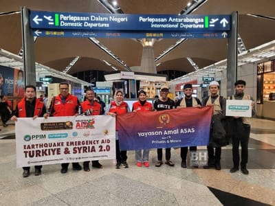73) MCM HANTAR SUKARELAWAN KUMPULAN KEDUA BANTU MANGSA GEMPA DI SYRIA - BERITA HARIAN - 21/02/2023