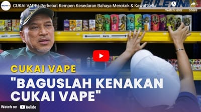 150) CUKAI VAPE | PERHEBAT KEMPEN KESEDARAN BAHAYA MEROKOK & KAWAL SELIA - BULETIN TV3 - 04/04/2023