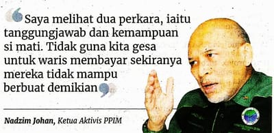 188) LHDN PERLU AMBIL KIRA STATUS KEMAMPUAN WARIS - BERITA HARIAN - 12/05/2023